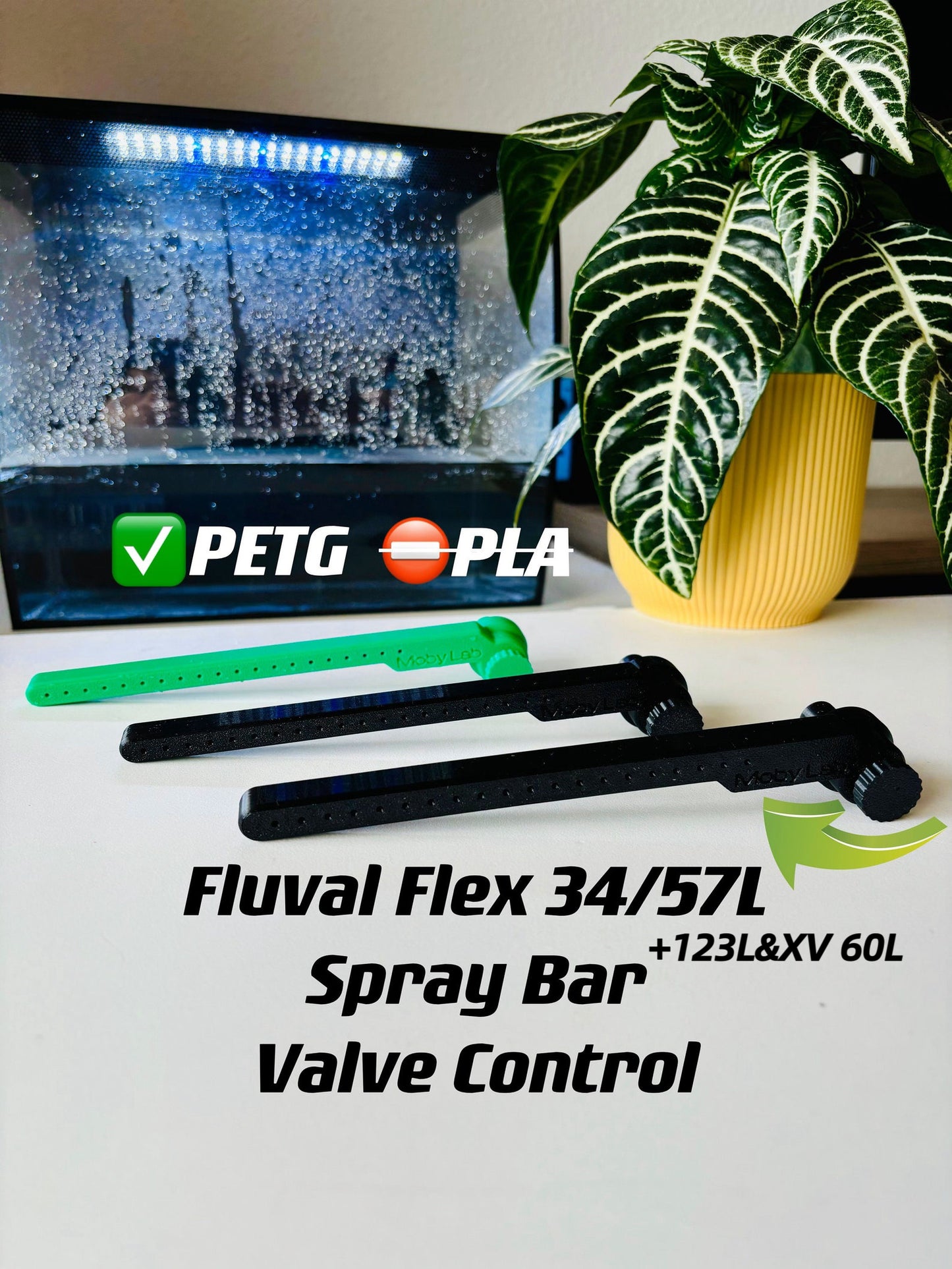 Spray Bar for Fluval Flex Valve Controllable Flowrate