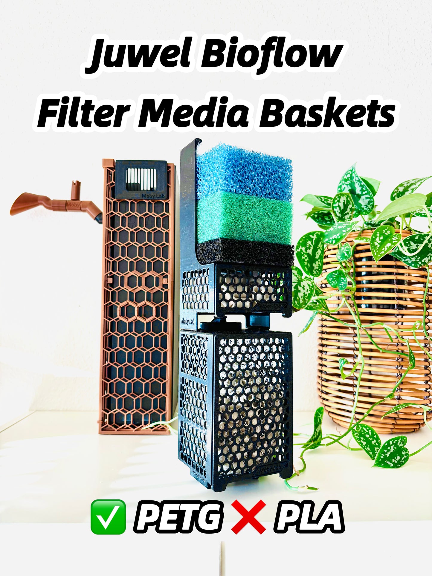 Bioflow Supplement Filtermedien Boxen kompatibel mit Juwel Bioflow – Moby Lab Studio