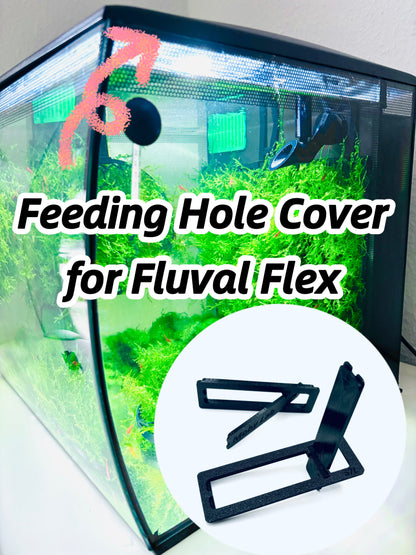 Feeding Hole Cover compatible with Fluval Flex 34L/57L 9Gal/15Gal