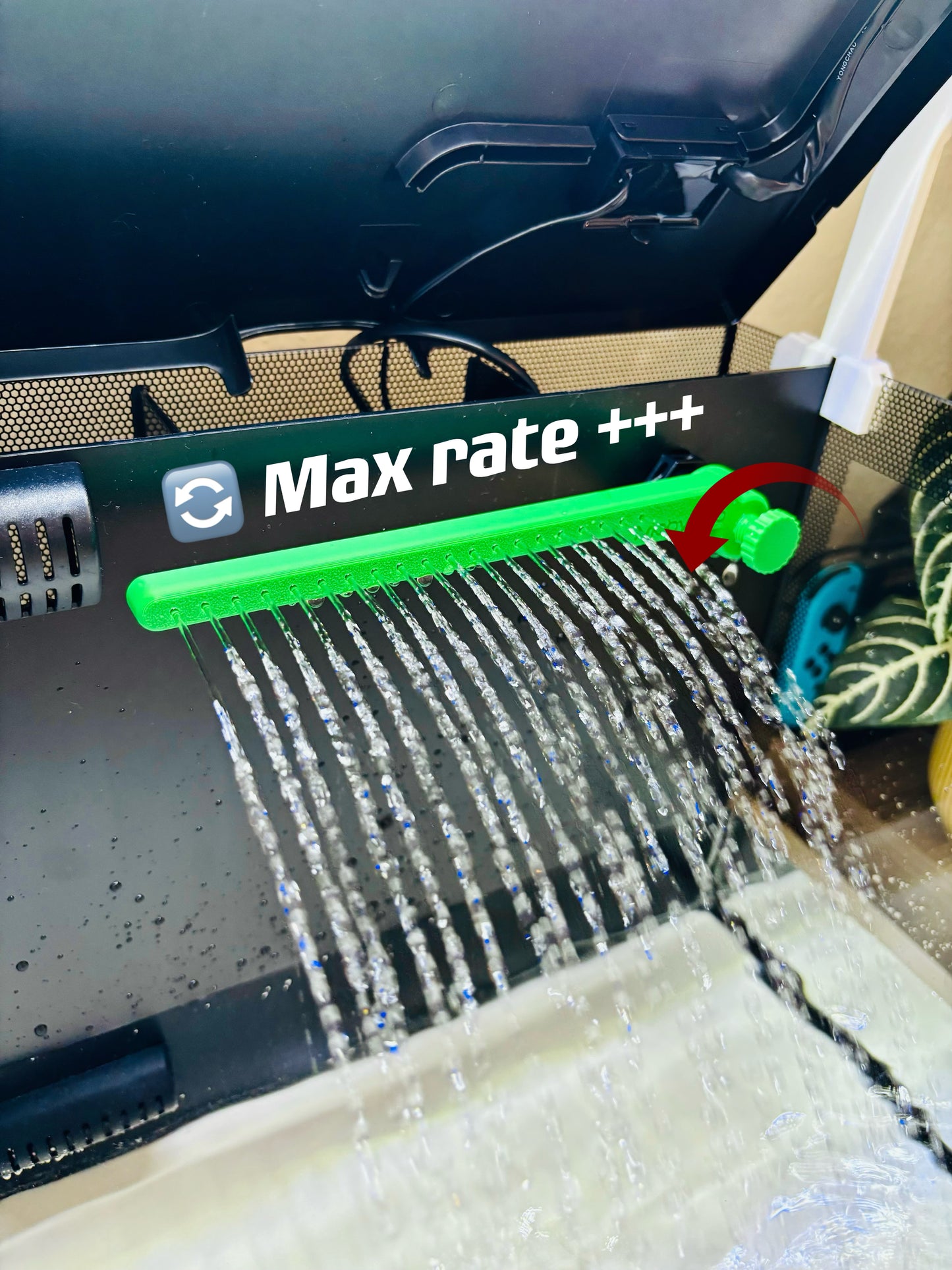 Spraybar Ausströmer für Fluval Flex regulierbare Durchflussrate