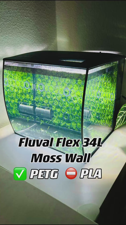 Mooswand für Fluval Flex 34L/57L (9/15 Gallonen) Aquascape 